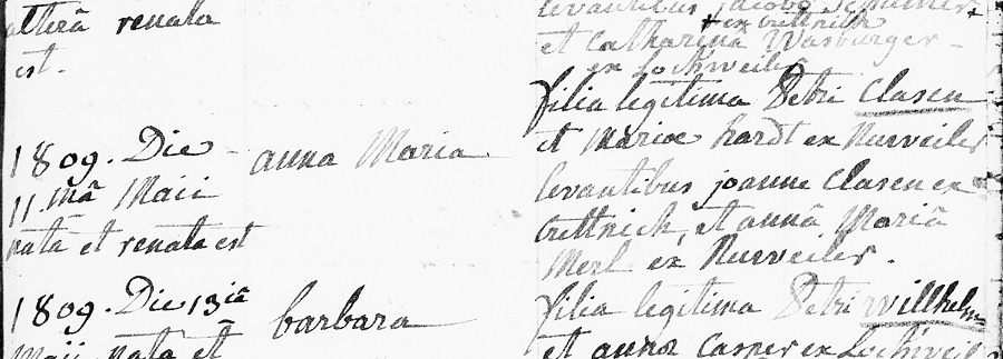 Baptismal Record