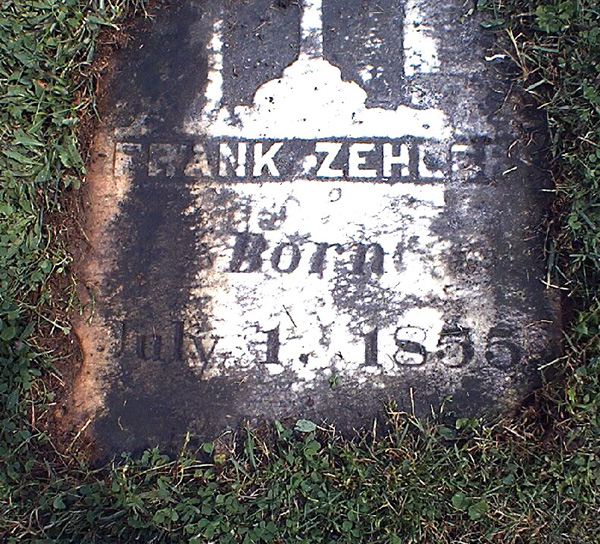 Frank's Grave Stone